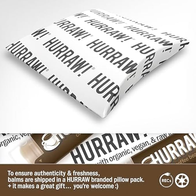 Hurraw! COFFEE BEAN LIP BALM: ORGANIC, CERTIFIED VEGAN, CERTIFIED CRUELTY FREE, NON-GMO, GLUTEN FREE, ALL NATURAL - LUXURY LIP BALM MADE IN THE USA - COFFEE BEAN - Image 3